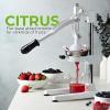 image:imageZulay Kitchen 9 in 1 Cast Iron Juicer  EasytoClean HeavyDuty Manual Juicer with Presser Attachment to Juice All Types of Fruits Extra Tall with Stainless Steel Bowl  BlackWhite