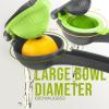 image:imageZulay Kitchen 9 in 1 Cast Iron Juicer  EasytoClean HeavyDuty Manual Juicer with Presser Attachment to Juice All Types of Fruits Extra Tall with Stainless Steel Bowl  BlackGray  Lime