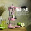 image:imageZulay Kitchen 9 in 1 Cast Iron Juicer  EasytoClean HeavyDuty Manual Juicer with Presser Attachment to Juice All Types of Fruits Extra Tall with Stainless Steel Bowl  BlackPink