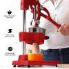 image:imageZulay Kitchen 9 in 1 Cast Iron Juicer  EasytoClean HeavyDuty Manual Juicer with Presser Attachment to Juice All Types of Fruits Extra Tall with Stainless Steel Bowl  BlackRed