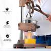 image:imageZulay Kitchen 9 in 1 Cast Iron Juicer  EasytoClean HeavyDuty Manual Juicer with Presser Attachment to Juice All Types of Fruits Extra Tall with Stainless Steel Bowl  BlackCopper