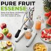 image:imageZulay Kitchen Cast Iron Juicer  EasytoClean HeavyDuty Manual Juicer Professional Citrus Juicer  Stainless Steel Lemon Squeezer  Manual Citrus Press amp Orange Squeezer  Orange Juicer  Navy9 in 1  White