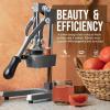 image:imageZulay Kitchen Cast Iron Juicer  EasytoClean HeavyDuty Manual Juicer Professional Citrus Juicer  Stainless Steel Lemon Squeezer  Manual Citrus Press amp Orange Squeezer  Orange Juicer  NavyOriginal  Grey