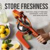 image:imageZulay Kitchen Cast Iron Juicer  EasytoClean HeavyDuty Manual Juicer Professional Citrus Juicer  Stainless Steel Lemon Squeezer  Manual Citrus Press amp Orange Squeezer  Orange Juicer  NavyOriginal  Orange