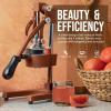 image:imageZulay Kitchen Cast Iron Juicer  EasytoClean HeavyDuty Manual Juicer Professional Citrus Juicer  Stainless Steel Lemon Squeezer  Manual Citrus Press amp Orange Squeezer  Orange Juicer  NavyOriginal  Rusted Brown
