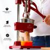 image:imageZulay Kitchen Cast Iron Juicer  EasytoClean HeavyDuty Manual Juicer Professional Citrus Juicer  Stainless Steel Lemon Squeezer  Manual Citrus Press amp Orange Squeezer  Orange Juicer  NavyOriginal  Deep Red