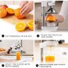 image:imageZulay Kitchen Cast Iron Juicer  EasytoClean HeavyDuty Manual Juicer Professional Citrus Juicer  Stainless Steel Lemon Squeezer  Manual Citrus Press amp Orange Squeezer  Orange Juicer  Navy9 in 1  White