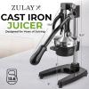 image:imageZulay Kitchen Cast Iron Juicer  EasytoClean HeavyDuty Manual Juicer Professional Citrus Juicer  Stainless Steel Lemon Squeezer  Manual Citrus Press amp Orange Squeezer  Orange Juicer  NavyOriginal  Black