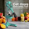 image:imageZulay Kitchen Cast Iron Juicer  EasytoClean HeavyDuty Manual Juicer Professional Citrus Juicer  Stainless Steel Lemon Squeezer  Manual Citrus Press amp Orange Squeezer  Orange Juicer  NavyOriginal  Teal