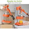 image:imageZulay Kitchen Cast Iron Juicer  EasytoClean HeavyDuty Manual Juicer Professional Citrus Juicer  Stainless Steel Lemon Squeezer  Manual Citrus Press amp Orange Squeezer  Orange Juicer  NavyOriginal  Orange