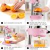image:imageZulay Kitchen Cast Iron Juicer  EasytoClean HeavyDuty Manual Juicer Professional Citrus Juicer  Stainless Steel Lemon Squeezer  Manual Citrus Press amp Orange Squeezer  Orange Juicer  NavyOriginal  Light Pink