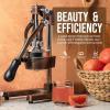 image:imageZulay Kitchen Cast Iron Juicer  EasytoClean HeavyDuty Manual Juicer Professional Citrus Juicer  Stainless Steel Lemon Squeezer  Manual Citrus Press amp Orange Squeezer  Orange Juicer  NavyOriginal  Copper