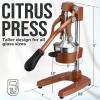 image:imageZulay Kitchen Cast Iron Juicer  EasytoClean HeavyDuty Manual Juicer Professional Citrus Juicer  Stainless Steel Lemon Squeezer  Manual Citrus Press amp Orange Squeezer  Orange Juicer  NavyOriginal  Rusted Brown