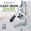 image:imageZulay Kitchen Cast Iron Juicer  EasytoClean HeavyDuty Manual Juicer Professional Citrus Juicer  Stainless Steel Lemon Squeezer  Manual Citrus Press amp Orange Squeezer  Orange Juicer  NavyOriginal  Periwinkle