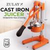 image:imageZulay Kitchen Cast Iron Juicer  EasytoClean HeavyDuty Manual Juicer Professional Citrus Juicer  Stainless Steel Lemon Squeezer  Manual Citrus Press amp Orange Squeezer  Orange Juicer  NavyOriginal  Orange