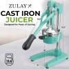 image:imageZulay Kitchen Cast Iron Juicer  EasytoClean HeavyDuty Manual Juicer Professional Citrus Juicer  Stainless Steel Lemon Squeezer  Manual Citrus Press amp Orange Squeezer  Orange Juicer  NavyOriginal  Teal