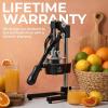 image:imageZulay Kitchen Cast Iron Juicer  EasytoClean HeavyDuty Manual Juicer Professional Citrus Juicer  Stainless Steel Lemon Squeezer  Manual Citrus Press amp Orange Squeezer  Orange Juicer  NavyOriginal  Black