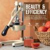 image:imageZulay Kitchen Cast Iron Juicer  EasytoClean HeavyDuty Manual Juicer Professional Citrus Juicer  Stainless Steel Lemon Squeezer  Manual Citrus Press amp Orange Squeezer  Orange Juicer  NavyOriginal  Cream