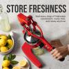 image:imageZulay Kitchen Cast Iron Juicer  EasytoClean HeavyDuty Manual Juicer Professional Citrus Juicer  Stainless Steel Lemon Squeezer  Manual Citrus Press amp Orange Squeezer  Orange Juicer  NavyOriginal  Red