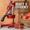 image:imageZulay Kitchen Cast Iron Juicer  EasytoClean HeavyDuty Manual Juicer Professional Citrus Juicer  Stainless Steel Lemon Squeezer  Manual Citrus Press amp Orange Squeezer  Orange Juicer  NavyOriginal  Deep Red