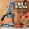 image:imageZulay Kitchen Cast Iron Juicer  EasytoClean HeavyDuty Manual Juicer Professional Citrus Juicer  Stainless Steel Lemon Squeezer  Manual Citrus Press amp Orange Squeezer  Orange Juicer  NavyOriginal  Blue