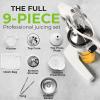 image:imageZulay Kitchen Cast Iron Juicer  EasytoClean HeavyDuty Manual Juicer Professional Citrus Juicer  Stainless Steel Lemon Squeezer  Manual Citrus Press amp Orange Squeezer  Orange Juicer  Navy9 in 1  White