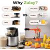 image:imageZulay Kitchen Cast Iron Juicer  EasytoClean HeavyDuty Manual Juicer Professional Citrus Juicer  Stainless Steel Lemon Squeezer  Manual Citrus Press amp Orange Squeezer  Orange Juicer  NavyOriginal  Orange