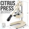 image:imageZulay Kitchen Cast Iron Juicer  EasytoClean HeavyDuty Manual Juicer Professional Citrus Juicer  Stainless Steel Lemon Squeezer  Manual Citrus Press amp Orange Squeezer  Orange Juicer  NavyOriginal  Cream
