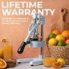 image:imageZulay Kitchen Cast Iron Juicer  EasytoClean HeavyDuty Manual Juicer Professional Citrus Juicer  Stainless Steel Lemon Squeezer  Manual Citrus Press amp Orange Squeezer  Orange Juicer  NavyOriginal  Periwinkle