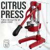 image:imageZulay Kitchen Cast Iron Juicer  EasytoClean HeavyDuty Manual Juicer Professional Citrus Juicer  Stainless Steel Lemon Squeezer  Manual Citrus Press amp Orange Squeezer  Orange Juicer  NavyOriginal  Deep Red