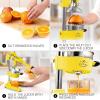 image:imageZulay Kitchen Cast Iron Juicer  EasytoClean HeavyDuty Manual Juicer Professional Citrus Juicer  Stainless Steel Lemon Squeezer  Manual Citrus Press amp Orange Squeezer  Orange Juicer  NavyOriginal  Yellow
