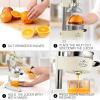image:imageZulay Kitchen Cast Iron Juicer  EasytoClean HeavyDuty Manual Juicer Professional Citrus Juicer  Stainless Steel Lemon Squeezer  Manual Citrus Press amp Orange Squeezer  Orange Juicer  NavyOriginal  Cream