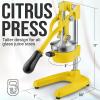 image:imageZulay Kitchen Cast Iron Juicer  EasytoClean HeavyDuty Manual Juicer Professional Citrus Juicer  Stainless Steel Lemon Squeezer  Manual Citrus Press amp Orange Squeezer  Orange Juicer  NavyOriginal  Yellow