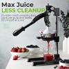 image:imageZulay Kitchen Cast Iron Juicer  EasytoClean HeavyDuty Manual Juicer Professional Citrus Juicer  Stainless Steel Lemon Squeezer  Manual Citrus Press amp Orange Squeezer  Orange Juicer  Navy9 in 1  Black