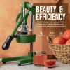 image:imageZulay Kitchen Cast Iron Juicer  EasytoClean HeavyDuty Manual Juicer Professional Citrus Juicer  Stainless Steel Lemon Squeezer  Manual Citrus Press amp Orange Squeezer  Orange Juicer  NavyOriginal  Green