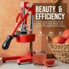 image:imageZulay Kitchen Cast Iron Juicer  EasytoClean HeavyDuty Manual Juicer Professional Citrus Juicer  Stainless Steel Lemon Squeezer  Manual Citrus Press amp Orange Squeezer  Orange Juicer  NavyOriginal  Red