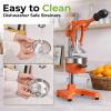 image:imageZulay Kitchen Cast Iron Juicer  EasytoClean HeavyDuty Manual Juicer Professional Citrus Juicer  Stainless Steel Lemon Squeezer  Manual Citrus Press amp Orange Squeezer  Orange Juicer  NavyOriginal  Orange