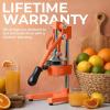 image:imageZulay Kitchen Cast Iron Juicer  EasytoClean HeavyDuty Manual Juicer Professional Citrus Juicer  Stainless Steel Lemon Squeezer  Manual Citrus Press amp Orange Squeezer  Orange Juicer  NavyOriginal  Orange