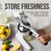 image:imageZulay Kitchen Cast Iron Juicer  EasytoClean HeavyDuty Manual Juicer Professional Citrus Juicer  Stainless Steel Lemon Squeezer  Manual Citrus Press amp Orange Squeezer  Orange Juicer  NavyOriginal  White