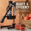 image:imageZulay Kitchen Cast Iron Juicer  EasytoClean HeavyDuty Manual Juicer Professional Citrus Juicer  Stainless Steel Lemon Squeezer  Manual Citrus Press amp Orange Squeezer  Orange Juicer  NavyOriginal  Black