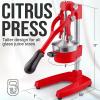 image:imageZulay Kitchen Cast Iron Juicer  EasytoClean HeavyDuty Manual Juicer Professional Citrus Juicer  Stainless Steel Lemon Squeezer  Manual Citrus Press amp Orange Squeezer  Orange Juicer  NavyOriginal  Red