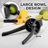 image:imageZulay Kitchen Metal Lemon Squeezer  Handheld Lemon Juicer Squeezer  Easy to Use Citrus Juicer  Manual Press for Extracting the Most Juice Possible  Extracts Every Last DropBlack
