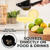 image:imageZulay Kitchen Metal Lemon Squeezer  Handheld Lemon Juicer Squeezer  Easy to Use Citrus Juicer  Manual Press for Extracting the Most Juice Possible  Extracts Every Last DropBlack