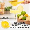 image:imageZulay Kitchen Metal Lemon Squeezer  Handheld Lemon Juicer Squeezer  Easy to Use Citrus Juicer  Manual Press for Extracting the Most Juice Possible  Extracts Every Last DropLemon Yellow