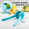 image:imageZulay Kitchen Metal Lemon Squeezer  Handheld Lemon Juicer Squeezer  Easy to Use Citrus Juicer  Manual Press for Extracting the Most Juice Possible  Extracts Every Last DropLight Blue