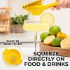 image:imageZulay Kitchen Metal Lemon Squeezer  Handheld Lemon Juicer Squeezer  Easy to Use Citrus Juicer  Manual Press for Extracting the Most Juice Possible  Extracts Every Last DropBright Yellow