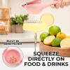image:imageZulay Kitchen Metal Lemon Squeezer  Handheld Lemon Juicer Squeezer  Easy to Use Citrus Juicer  Manual Press for Extracting the Most Juice Possible  Extracts Every Last DropPink