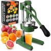 image:imageZulay Kitchen Cast Iron Juicer  EasytoClean HeavyDuty Manual Juicer Professional Citrus Juicer  Stainless Steel Lemon Squeezer  Manual Citrus Press amp Orange Squeezer  Orange Juicer  NavyOriginal  Green