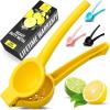 image:imageZulay Kitchen Metal Lemon Squeezer  Handheld Lemon Juicer Squeezer  Easy to Use Citrus Juicer  Manual Press for Extracting the Most Juice Possible  Extracts Every Last DropBright Yellow