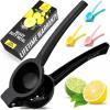 image:imageZulay Kitchen Metal Lemon Squeezer  Handheld Lemon Juicer Squeezer  Easy to Use Citrus Juicer  Manual Press for Extracting the Most Juice Possible  Extracts Every Last DropBlack